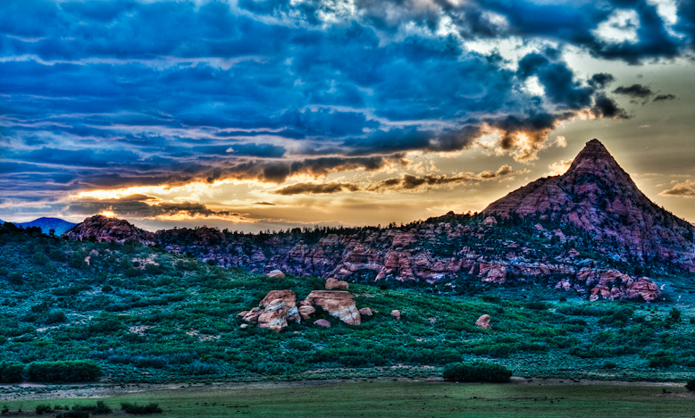 Hogback at Sunset (HDR)